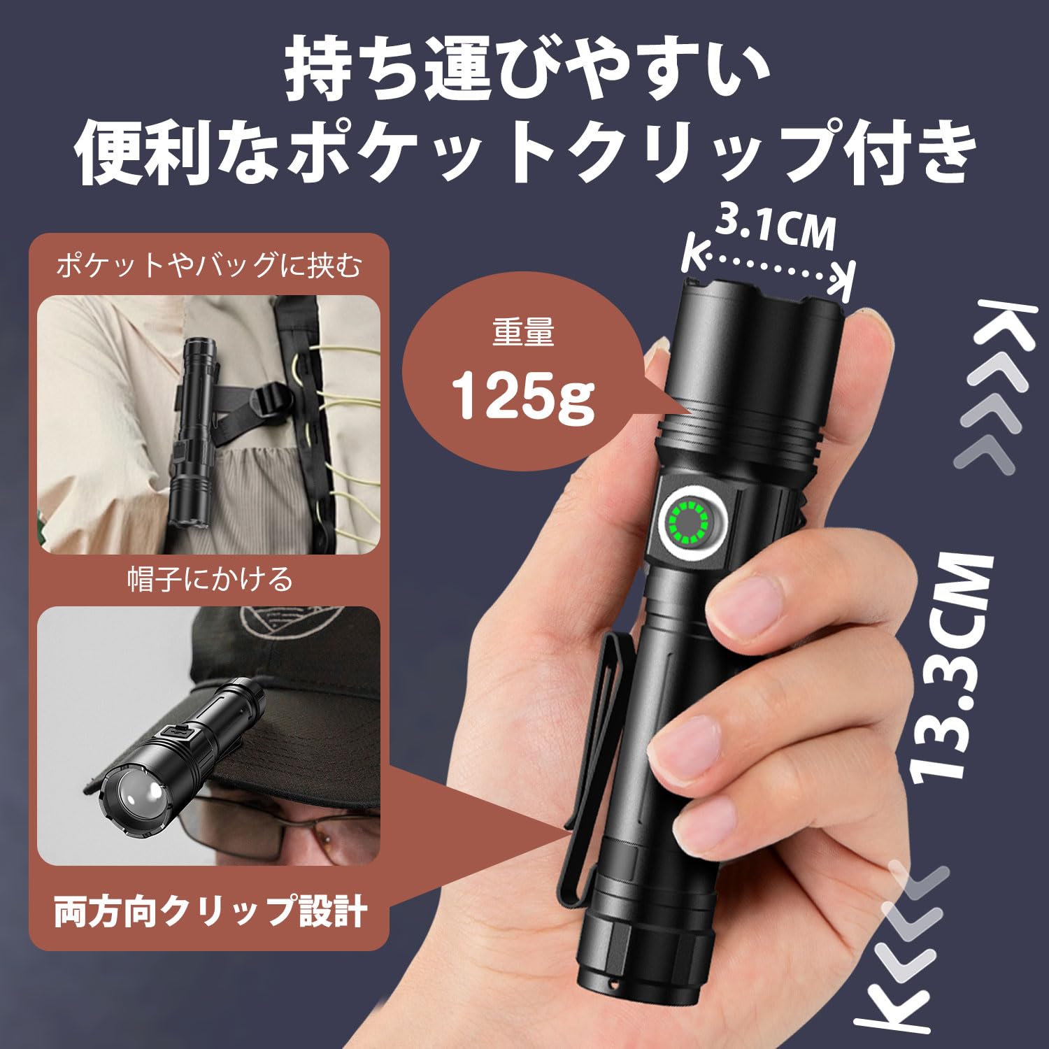 『新品未使用品』 LED携帯灯　光るんです＋ Amazon.co.jp: 懐中電灯 強力 【2026 最新の進化・超高輝度 小型 LED